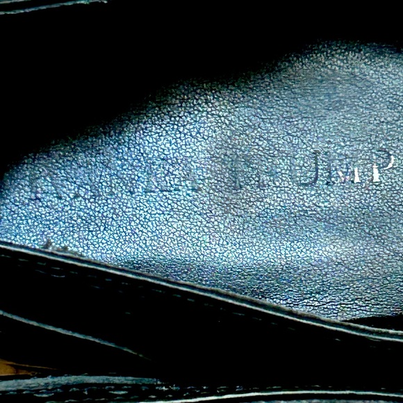 IVANKA TRUMP size 8 B black classic patent leather wing tip loafers - Picture 7 of 7